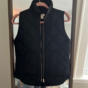 Jcrew black puff vest
